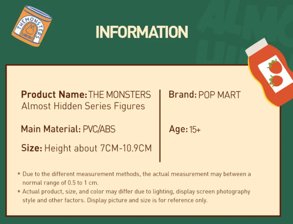 POP MART THE MONSTERS Labubu Almost Hidden Series (1st of set 12st) Mystery Box van Kasing Lung POPMART Blind Box (100% POP MART Origineel)