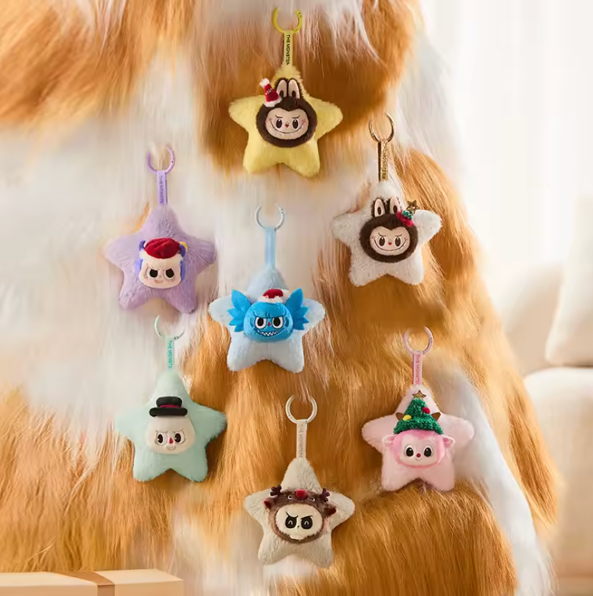 POP MART THE MONSTERS LABUBU Classic Series-Sparkly Plush Pendant Blind Box (100% POP MART Origineel)