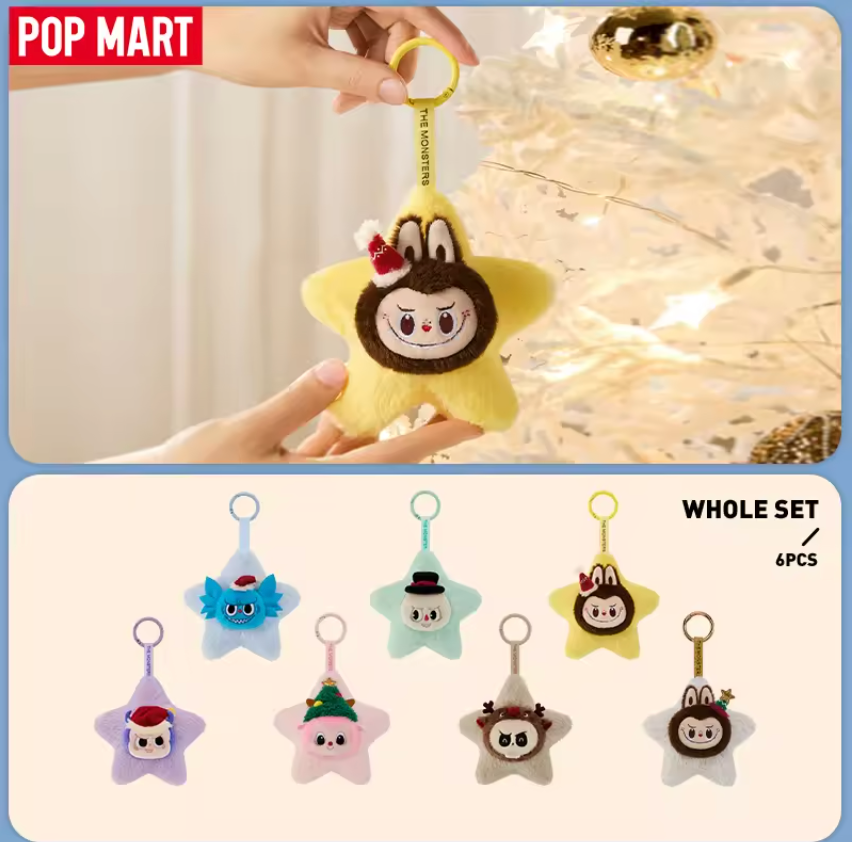 POP MART THE MONSTERS LABUBU Classic Series-Sparkly Plush Pendant Blind Box (100% POP MART Origineel)