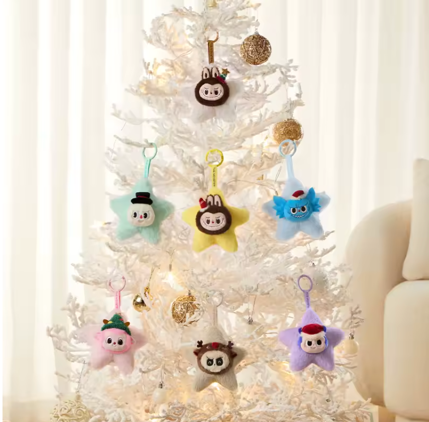 POP MART THE MONSTERS LABUBU Classic Series-Sparkly Plush Pendant Blind Box (100% POP MART Origineel)