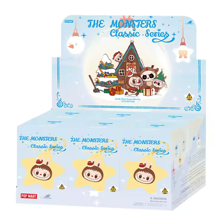 POP MART THE MONSTERS LABUBU Classic Series-Sparkly Plush Pendant Blind Box (100% POP MART Origineel)