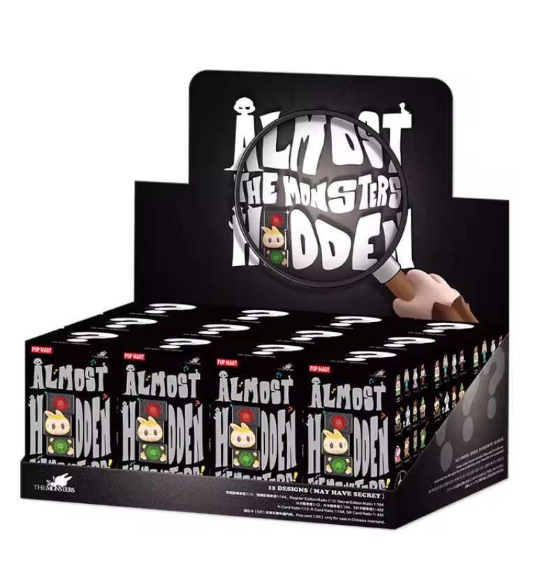 POP MART THE MONSTERS Labubu Almost Hidden Series (1st of set 12st) Mystery Box van Kasing Lung POPMART Blind Box (100% POP MART Origineel)