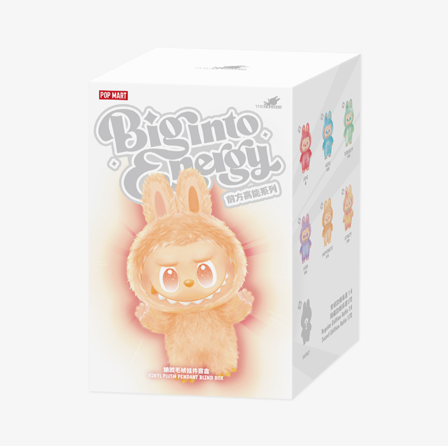 POP MART THE MONSTERS LABUBU - Big into Energy Series-Vinyl Plush Pendant Blind Box (100% POP MART Origineel)