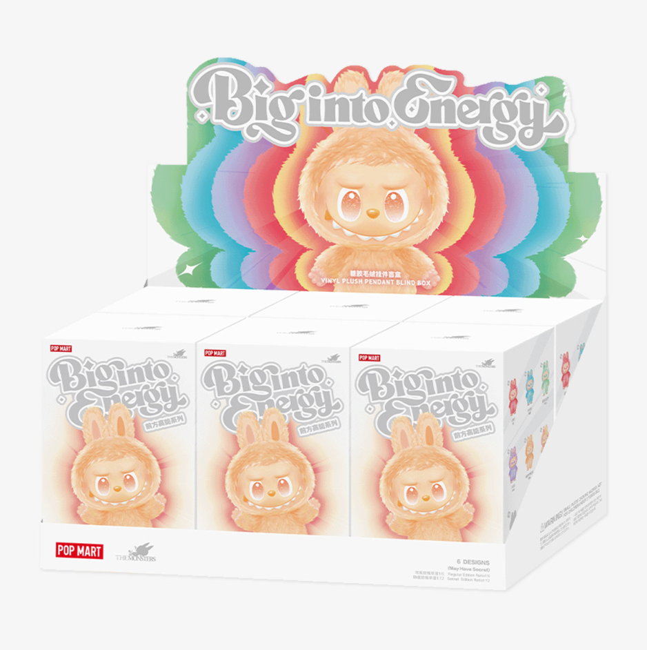 POP MART THE MONSTERS LABUBU - Big into Energy Series-Vinyl Plush Pendant Blind Box (100% POP MART Origineel)