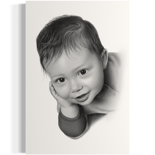 Kinderportret in Potlood