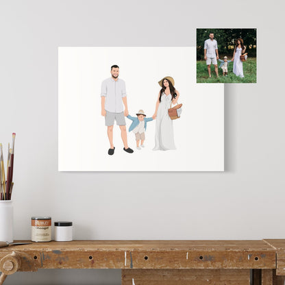 Illustratief Familieportret