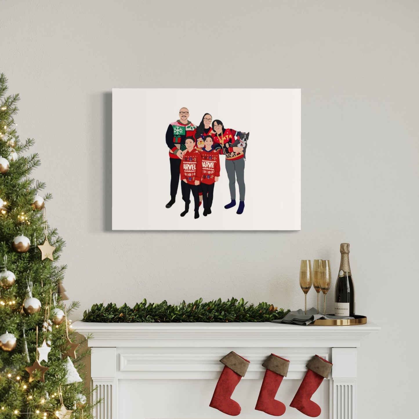 Illustratief Familieportret