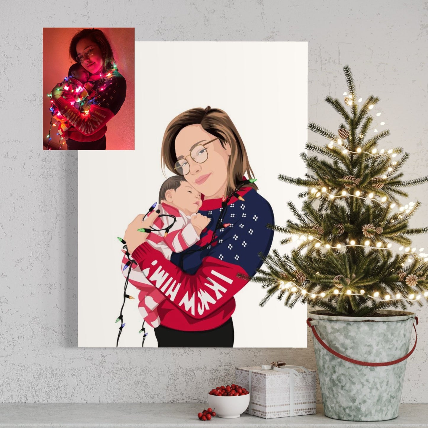 Illustratief Familieportret