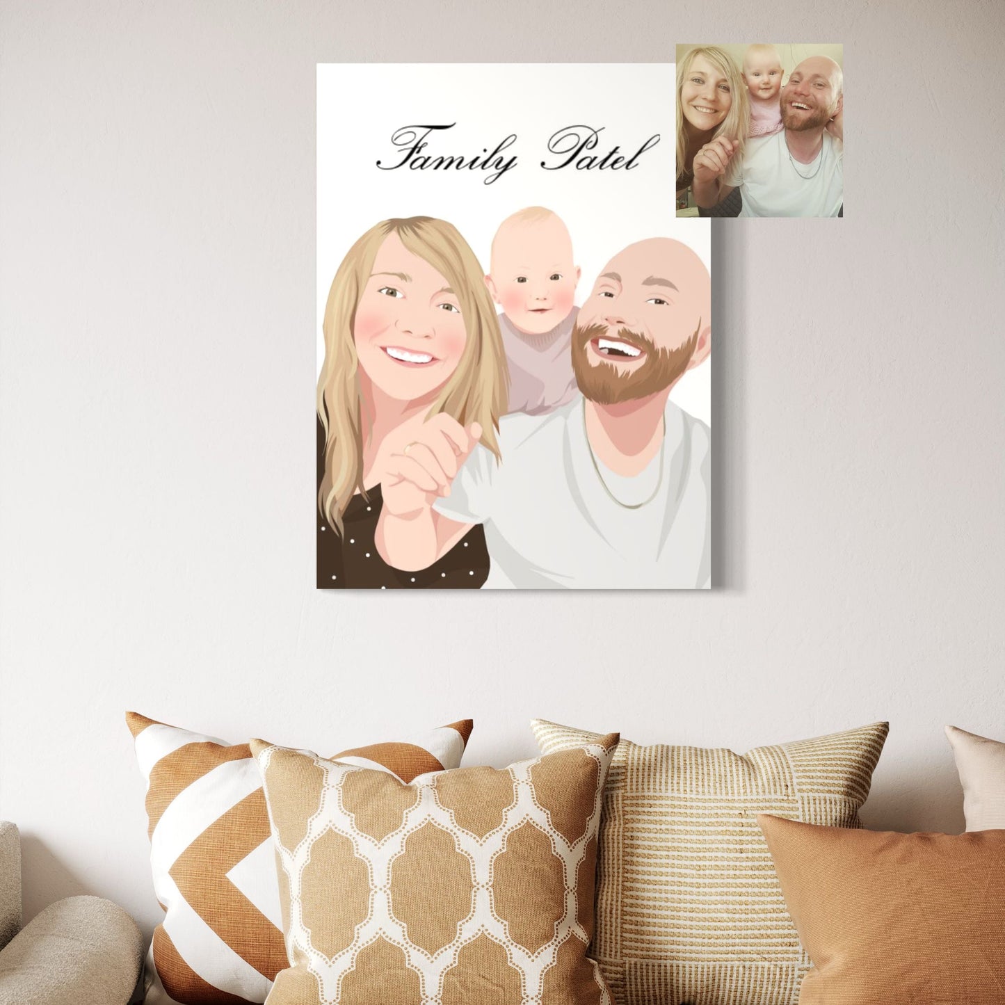 Illustratief Familieportret