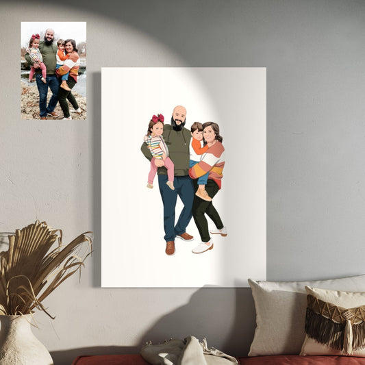 Illustratief Familieportret